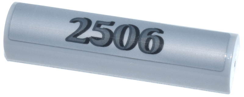 Slope, Curved 1 x 4 x 2/3 Double with Black and Dark Bluish Gray Address Number 2506 Pattern (Sticker) - Set 910050