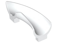 Duplo Slide Curved 90 degrees, Sloped Sides