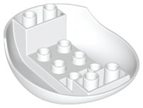 Duplo Helicopter Body Wide Round Base