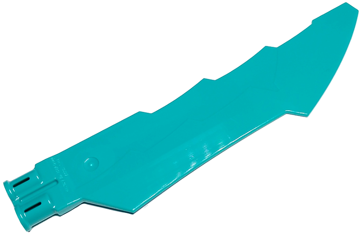 Propeller 1 Blade 14L with 2 Axle Holes and Jagged Edges (Sword Blade)