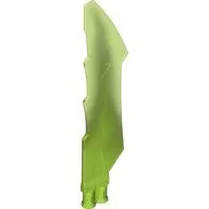 Propeller 1 Blade 14L with 2 Axle Holes and Jagged Edges (Sword Blade) with Marbled Yellowish Green Pattern