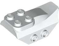 Slope, Curved 4 x 2 with 4 Studs on Top, 2 Hollow Studs on Each Side, Wing End