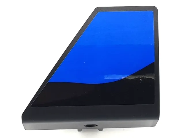 Technic, Panel Curved #70 5 x 4 x 3 Tapered Right with Blue Panel on Black Background Pattern (Sticker) - Set 42141