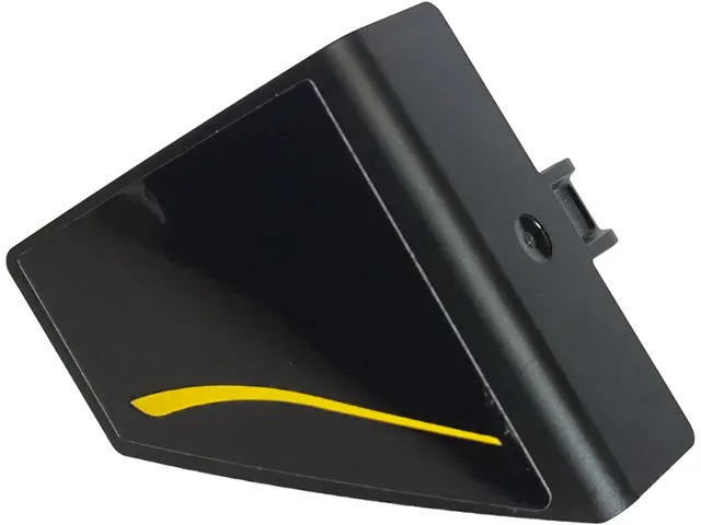 Technic, Panel Curved #70 5 x 4 x 3 Tapered Right with Yellow Curved Stripe Pattern (Sticker) - Set 42240