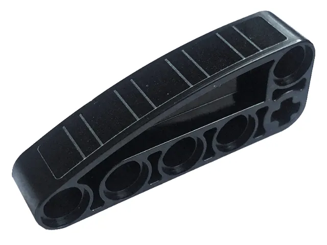 Technic, Liftarm, Modified L-Shape Quarter Ellipse Thick 2 x 5 with Silver Stripes Pattern (Sticker) - Set 42136