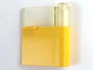 Door 1 x 3 x 3 Right with Horizontal Handle with Molded Trans-Clear Window Pattern