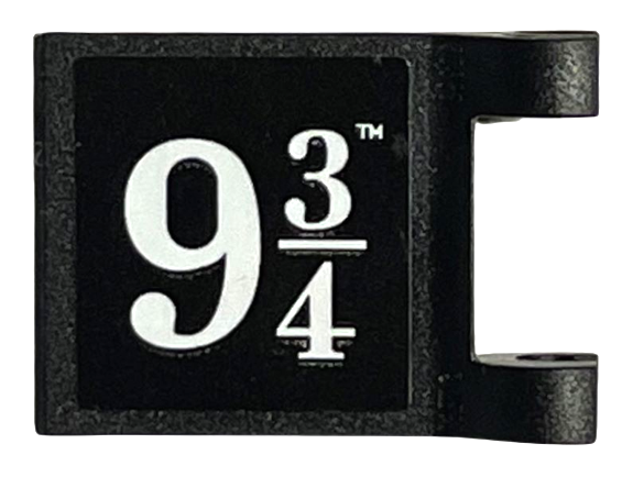 Flag 2 x 2 Square with Flared Edge with White '9 3/4' Pattern on Both Sides (Stickers) - Set 76405