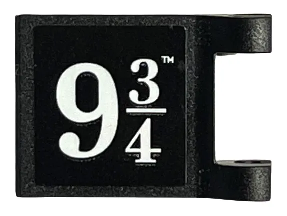 Flag 2 x 2 Square with Flared Edge with White '9 3/4' Pattern on Both Sides (Stickers) - Set 76405