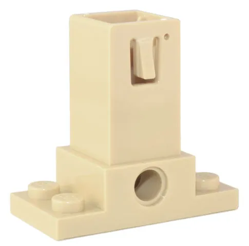 Brick, Modified 2 x 2 x 3 Hollow with 2 x 4 Plate Base and Technic Hole