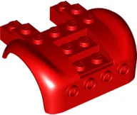 Vehicle, Mudguard 6 x 4 with 4 Studs on Front