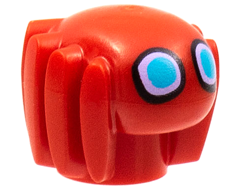 Minifigure, Utensil Spider Robot with Black, Lavender, and Medium Azure Eyes Pattern (Spider-Man Trace-E)