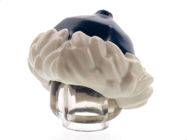 Minifigure, Headgear Hat with White Fur Lining Pattern