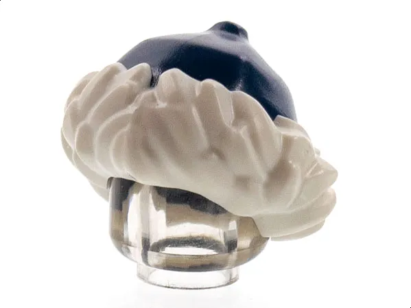 Minifigure, Headgear Hat with White Fur Lining Pattern