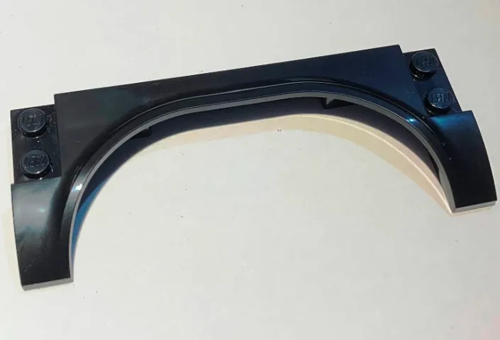 Vehicle, Mudguard 10 x 4 x 2/3 with Horizontal Arch Curved