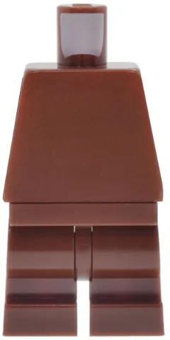 Body SMART Minifigure, Torso with Reddish Brown Hips and Medium Legs with SMART Logo on Back Pattern