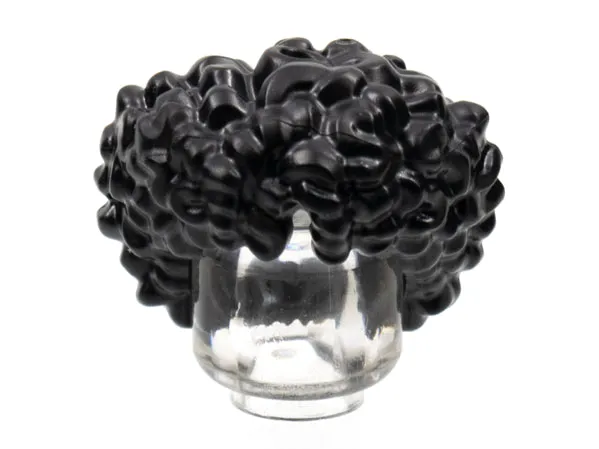 Minifigure, Hair Bushy with Small Center Part