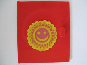 Homemaker Cupboard Door 4 x 4 with Smiling Sunflower Pattern (Sticker) - Set 292