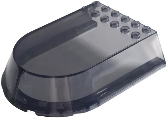 Windscreen 10 x 8 x 2 Canopy with Black Window Frame with White Lines Pattern
