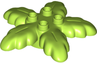 Duplo, Plant Palm Tree Leaves Small 6 x 6 with 4 Top Studs