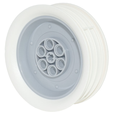 Wheel 62.3mm D. x 20.3mm Motorcycle with Molded White Wall Outer Rim Pattern