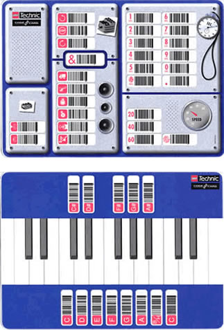 Code Pilot Barcode Sheet, laminated, 2 sided (paper size A3)