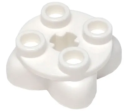 Legs with Plate Round 2 x 2 and Axle Hole - 4 Feet