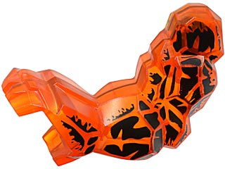 Arm Rock Monster Large, Left with Black Pattern