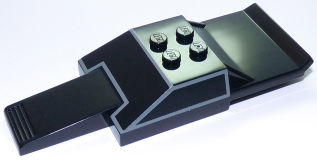 Vehicle, Top Fast Food Racer 4 x 10 with Outlined Windshield and Side Windows Pattern