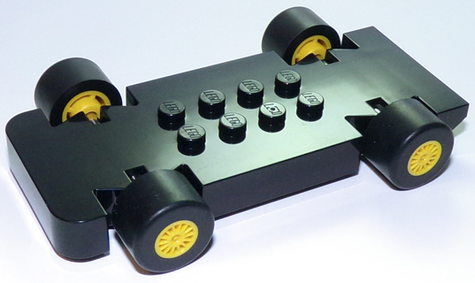 Vehicle, Base Fast Food Racer 4 x 10 with Yellow Wheels and Black Tires