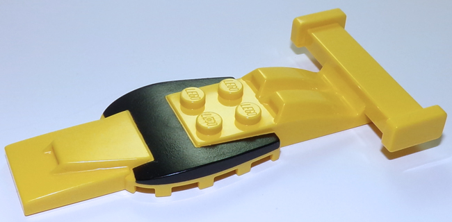 Vehicle, Top Fast Food Racer 5 x 10 with Curved Black Windshield, Air Intakes and Rear Spoiler