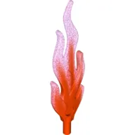 Wave Rounded Straight Large with Bar End (Flame) with Marbled Satin Trans-Dark Pink Pattern