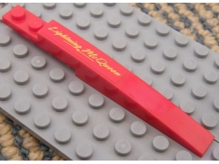 Slope, Curved 10 x 1 with 'Lightning McQueen' Pattern Model Left (Sticker) - Set 8484