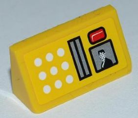 Slope 30 1 x 2 x 2/3 with Buttons, Card Swipe and Screen Pattern (Sticker) - Set 8186