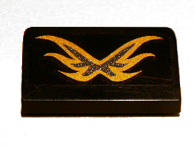 Slope 30 1 x 2 x 2/3 with Gold Wings Pattern (Sticker) - Set 9448