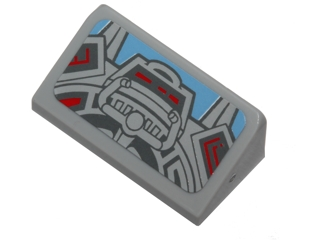 Slope 30 1 x 2 x 2/3 with T-16 Skyhopper Controls Panel and Steering Pattern (Sticker) - Set 75081