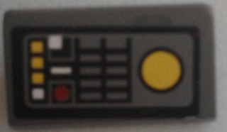 Slope 30 1 x 2 x 2/3 with SW Control Panel and Buttons Pattern (Sticker) - Set 9515