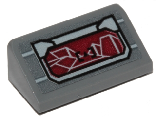 Slope 30 1 x 2 x 2/3 with SW Resistance Transport Pod Control Panel Pattern (Sticker) - Set 75176