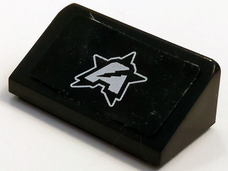 Slope 30 1 x 2 x 2/3 with Ultra Agents Logo Pattern (Sticker) - Set 70164