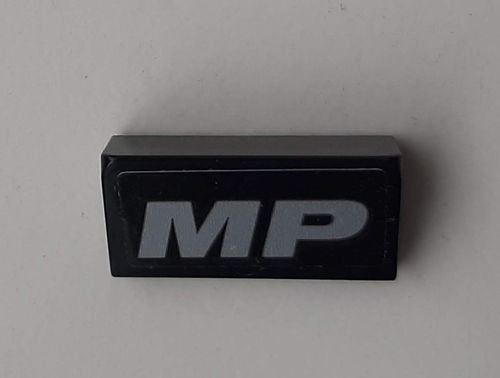 Slope 30 1 x 2 x 2/3 with Silver 'MP' Pattern (Sticker) - Set 42078