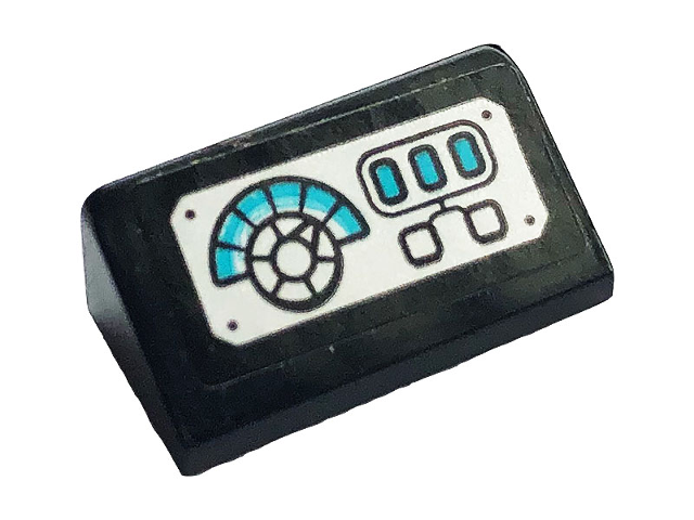 Slope 30 1 x 2 x 2/3 with Control Panel Pattern (Sticker) - Set 70901