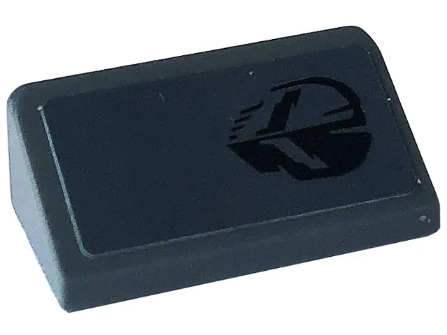 Slope 30 1 x 2 x 2/3 with Black Skull with Corvette Logo Eyes Pattern Model Right Side (Sticker) - Set 76903