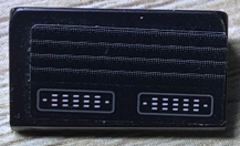 Slope 30 1 x 2 x 2/3 with 4 Lines and White Dots in Rectangles Pattern (Sticker) - Set 75894