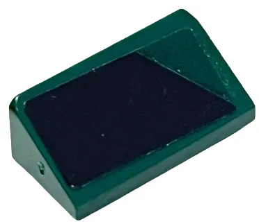 Slope 30 1 x 2 x 2/3 with Triangle Corner and Black Trapezoid Pattern Model Left Side (Sticker) - Set 76907