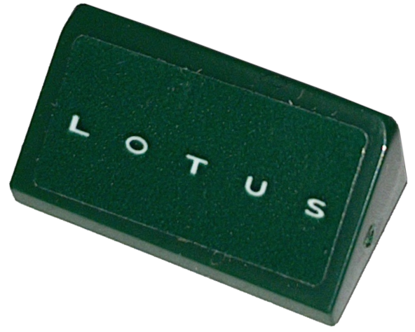 Slope 30 1 x 2 x 2/3 with White 'LOTUS' Pattern (Sticker) - Set 76907