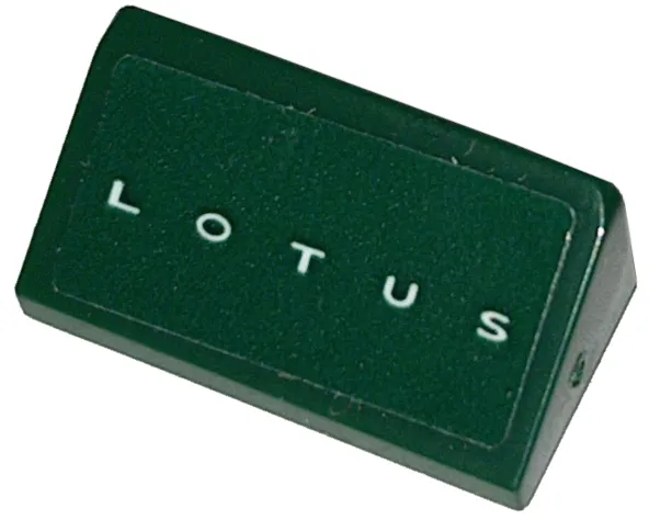 Slope 30 1 x 2 x 2/3 with White 'LOTUS' Pattern (Sticker) - Set 76907