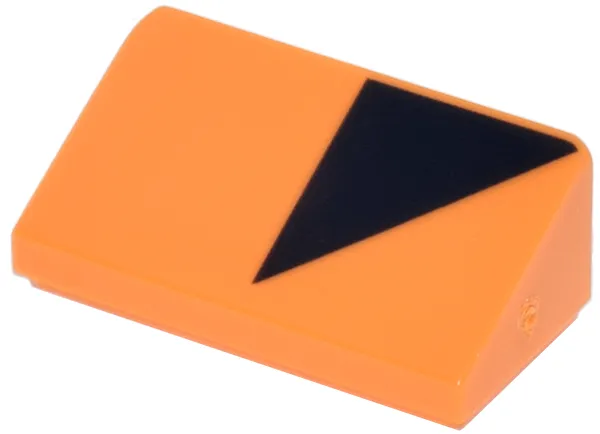 Slope 30 1 x 2 x 2/3 with Black Triangle Pattern Model Right Side