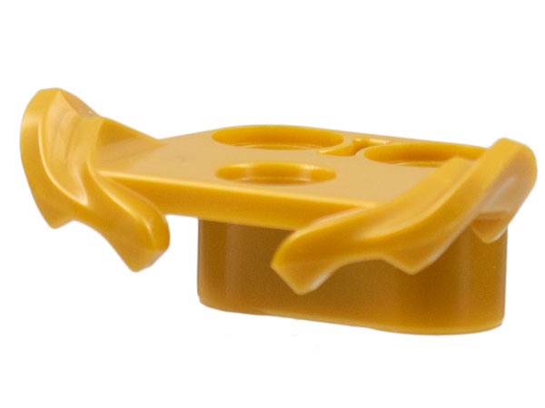 Minifigure Armor Shoulder with Tiered Fins, 2 Vertical Pin Holes on Back