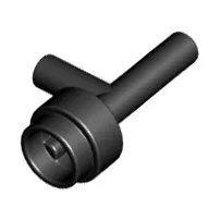 Minifigure, Utensil Space Gun / Torch without Grooves