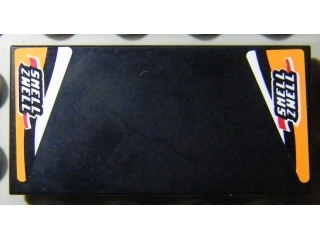 Tile 2 x 4 with 'SMELL ZWELL' Pattern on Left and Right Side (Stickers) - Set 8304