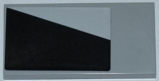 Tile 2 x 4 with Black Trapezoid Pattern Model Left Side (Sticker) - Set 7915